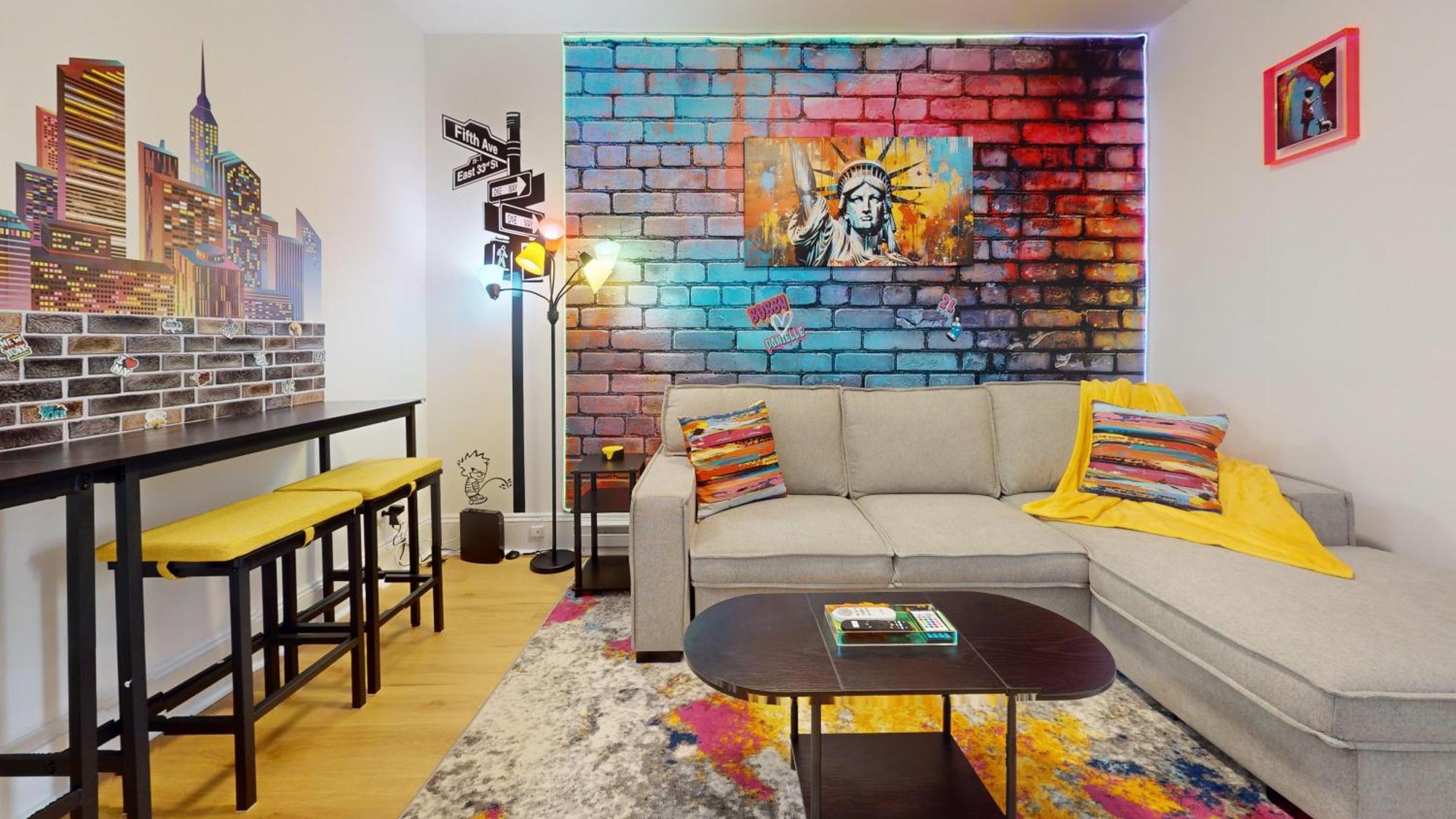 Funky & Colorful Urban Getaway, 20 Minutes To Nyc Appartement Hoboken Buitenkant foto